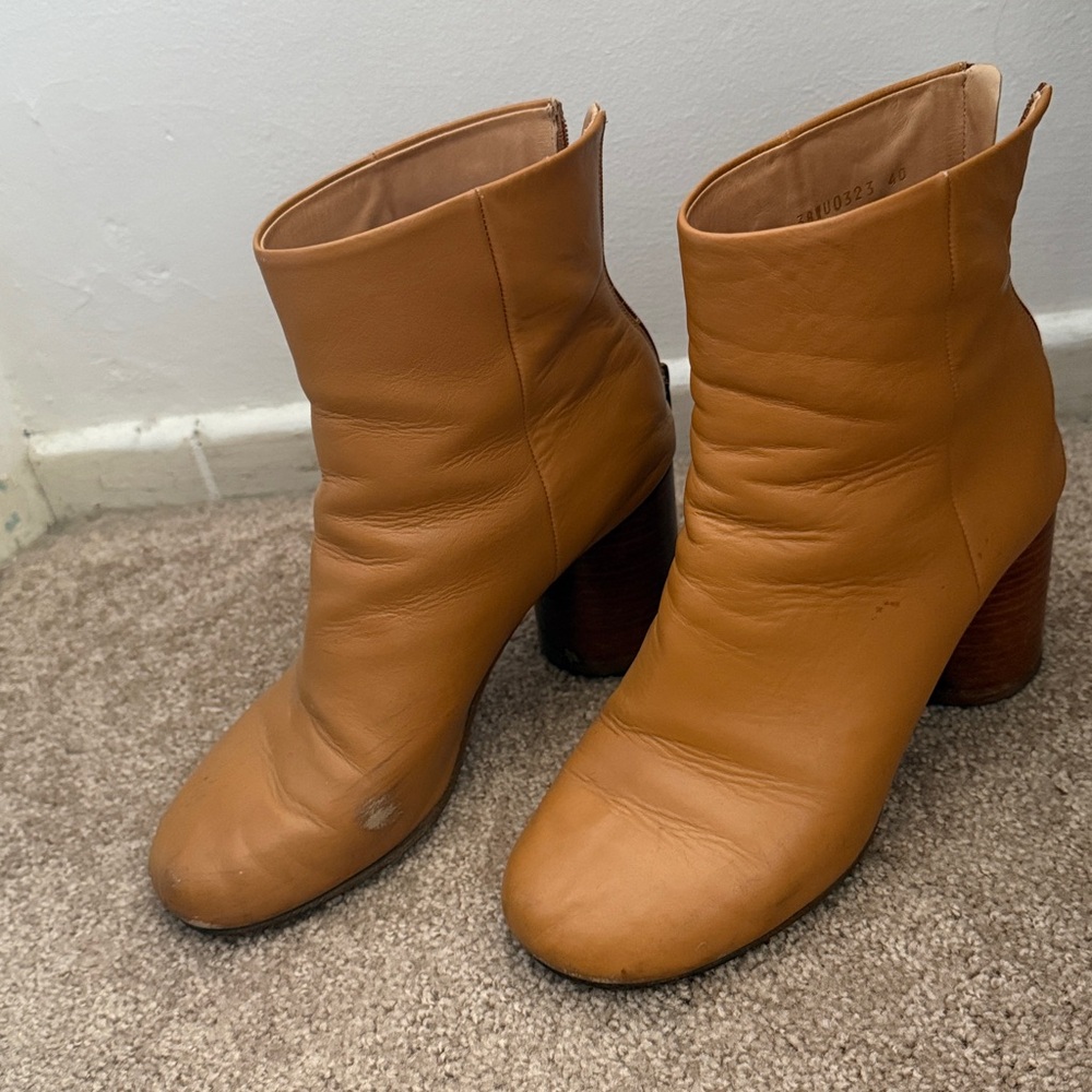 Maison Martin Margiela Tan Ankle Boots - Picture 7 of 8
